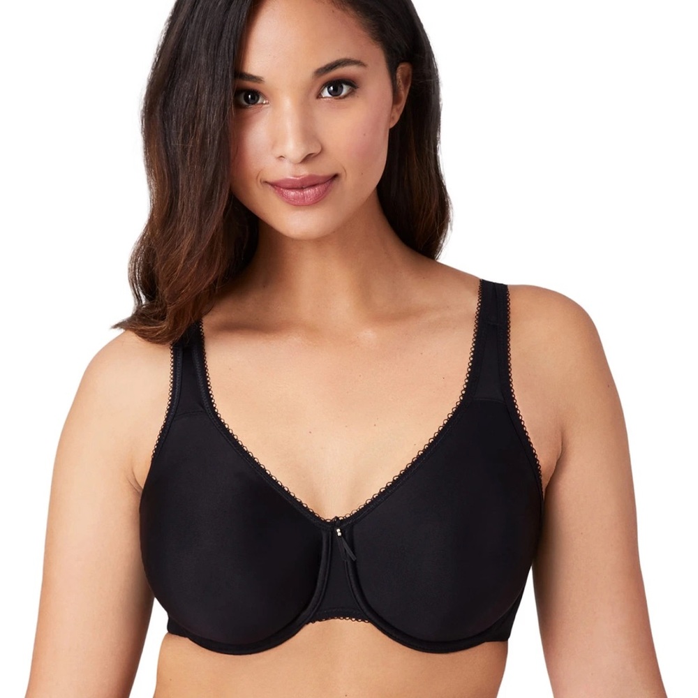 Wacoal Basic Beauty Full Figure Underwire Bra Black NWT Style 855192 Size 40G